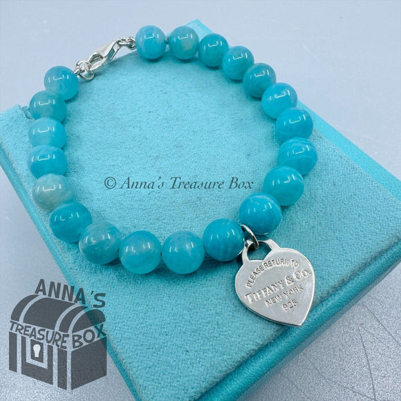 Tiffany & Co. Tiffany Blue® Heart Tag Bead Bracelet - Sterling Silver Bead,  Bracelets - TIF256823 | The RealReal