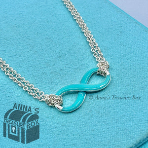 Tiffany sales blue necklace