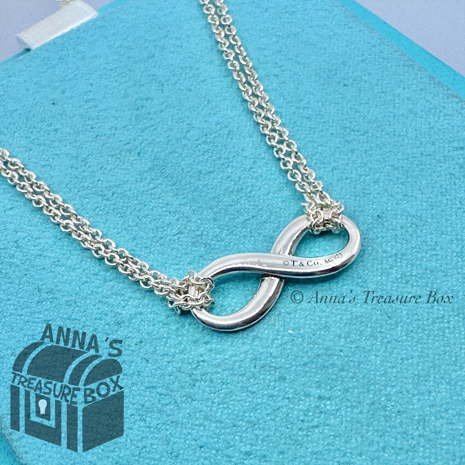 Tiffany double 2025 chain necklace