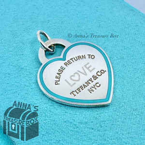 Tiffany & Co. 925 Silver LARGE RTT Love NYC Heart Charm Pendant (box, pouch)