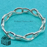 Tiffany & Co. 925 Silver Multi Infinity Ring Band Sz. 7 (pouch)