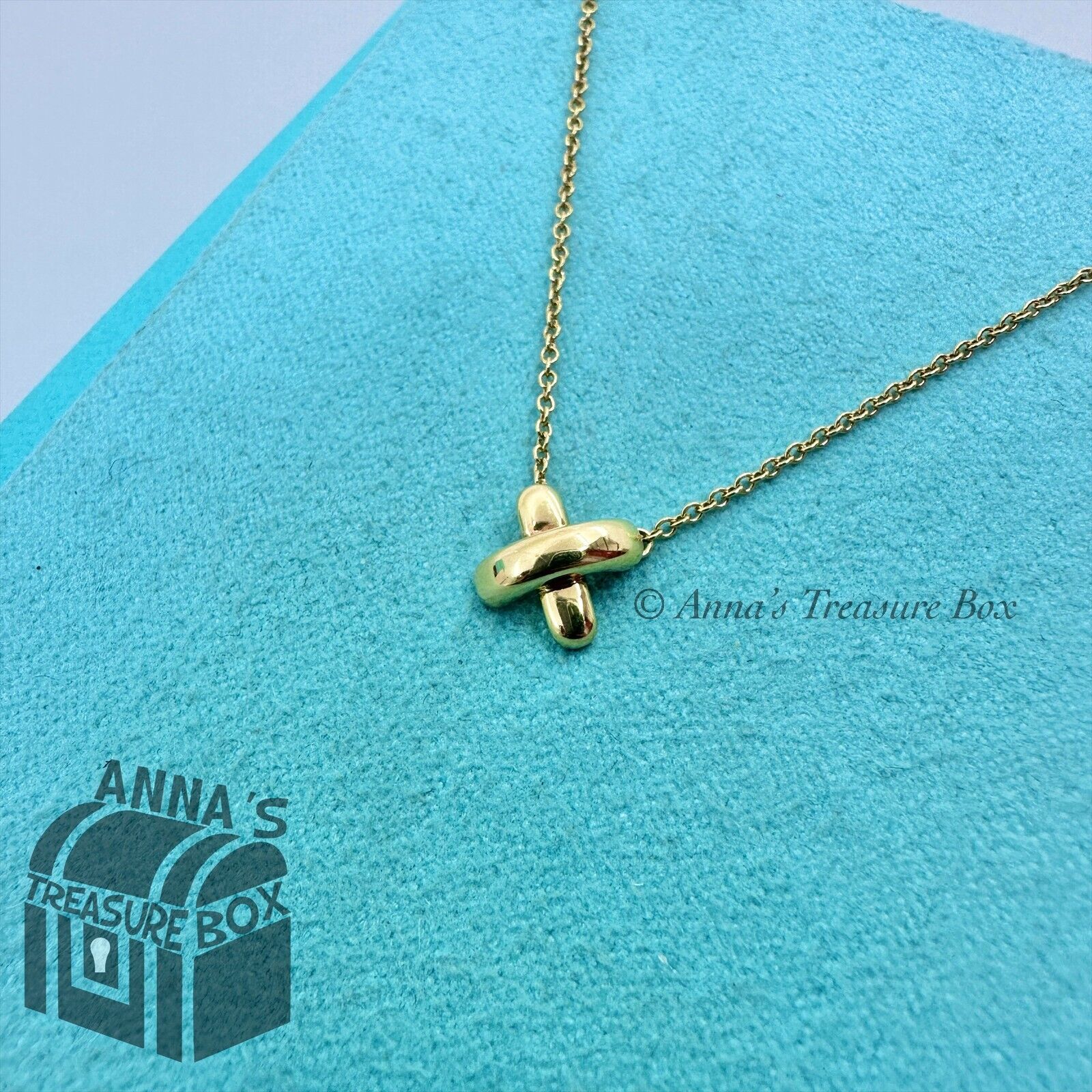 Tiffany & Co. Signature X 18K Gold Necklace