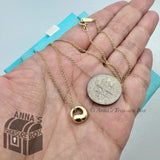 Tiffany & Co. Peretti 18K Yellow Gold Mini Eternal Circle 15" Necklace (boxset)