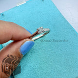 Tiffany & Co. Lucida Platinum 0.37ct Diamond Engagement Ring Size 5 (boxset)