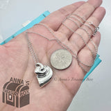 Tiffany & Co 925 Silver Peretti Small Horn Gastropod Shell 18" Necklace (bx, pch