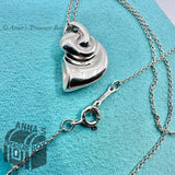 Tiffany & Co 925 Silver Peretti Small Horn Gastropod Shell 18" Necklace (bx, pch