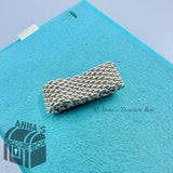 Tiffany & Co. 925 Silver Somerset Mesh Weave Unisex Ring Sz. 6.75 (pouch)