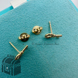 Tiffany & Co. 18k Yellow Gold Diamond Mini Key Stud Earring (box, pouch, ribbon)