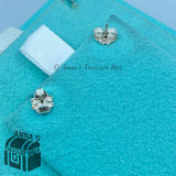 Tiffany & Co. 925 Silver Picasso Mini Loving Heart Earring (box, pouch, ribbon)