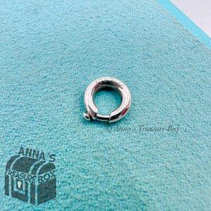 Tiffany & Co. 925 Silver 10mm Spring Jump Ring Charm Holder Clasp