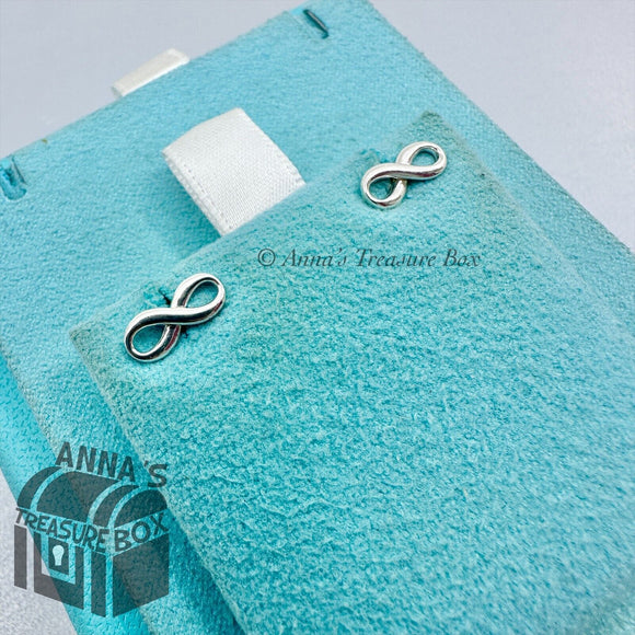 Tiffany & Co. 925 Silver MINI Infinity Stud Earring (pouch)