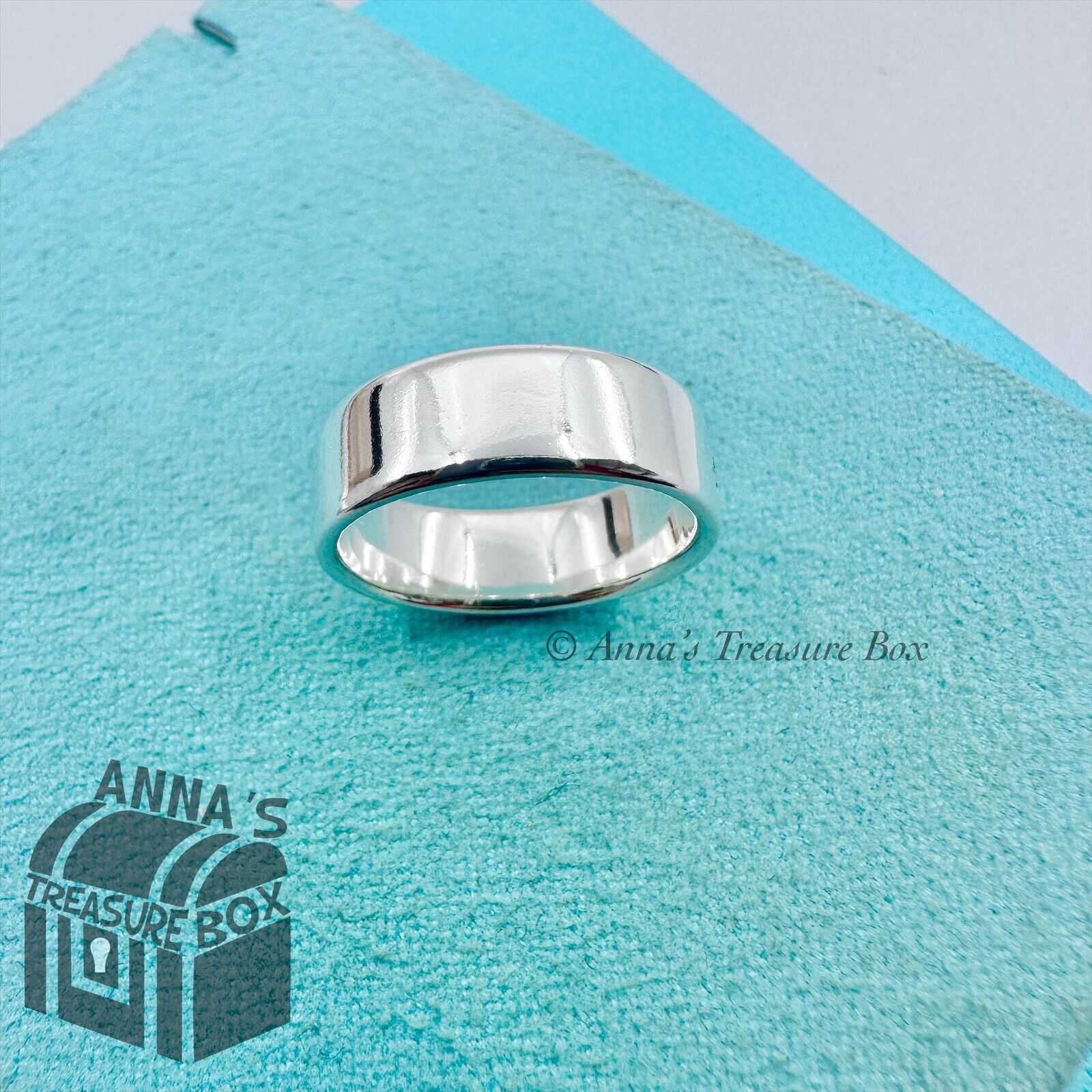Return to Tiffany & Co. 925 Silver Narrow Ring With Diamonds Sz Return to Tiffany & Co. 925 Silver Narrow Ring With Diamonds Sz