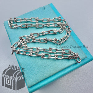 Tiffany & Co. 925 Silver Hardwear Small Link 18" Necklace (felt case)