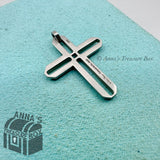 Tiffany & Co. Paloma Picasso Stainless Steel Zellige Cross Pendant (pouch)