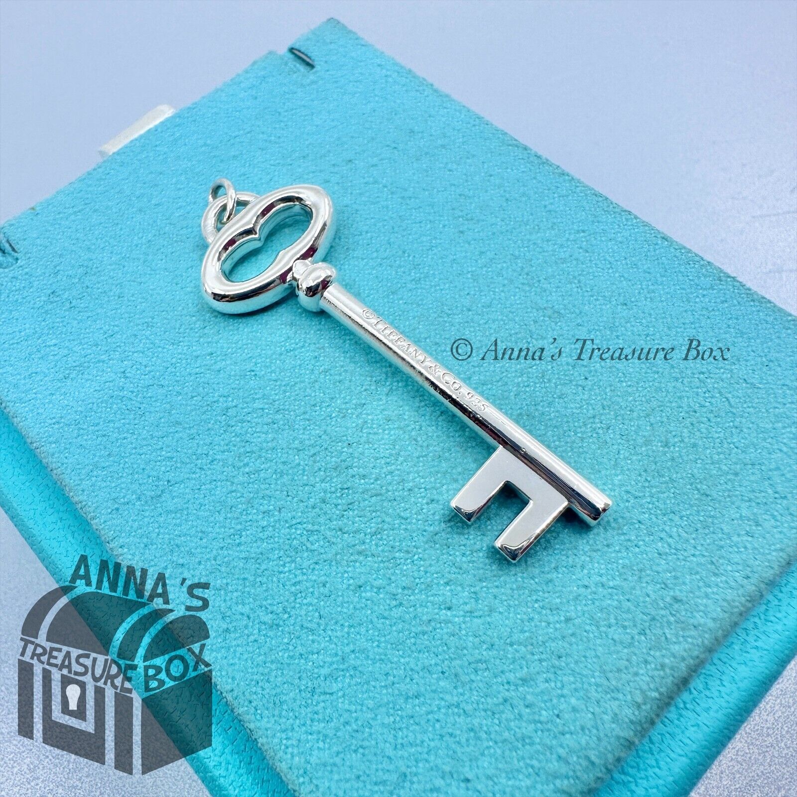 Tiffany & Co. Silver Oval Key newest charm