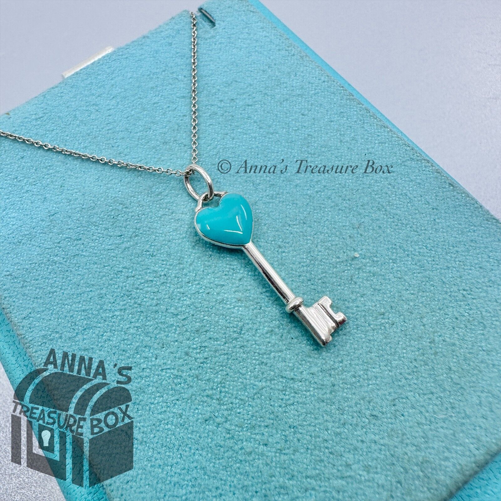Tiffany & Co. 925 Silver Blue Enamel Tiffany & Co. 925 Silver Blue Enamel