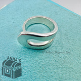 Tiffany & Co. 925 Silver Out of Retirement Loop Ring Size 6.5 (box, pch, rbn)