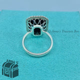 Tiffany & Co. 925 Silver Ziegfeld Black Onyx Daisy Ring Sz. 7 (Bx, Pch, Rbbn)